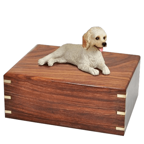 Laying Labradoodle Doggy Urns